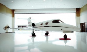 Still resplendent after 50 years, the original Learjet 23 will be showcased at this year's NBAA event. (Bombardier)