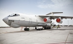 The Il-76 being used for remote airfield access in the Philippines. 