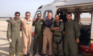 CareFlight instructors and Dubai Police Air Wing students pose for a photo. (CareFlight)