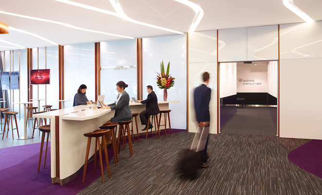 Virgin Australia's premium exit facility at its Melbourne lounge (Virgin Australia)