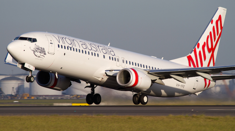 A Virgin Australia Boeing 737-800 at Sydney Airport. (Seth Jaworski)
