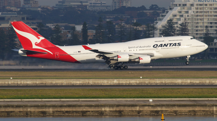 A file image of Qantas Boeing 747-400ER at Sydney Airport. (Seth Jaworski)