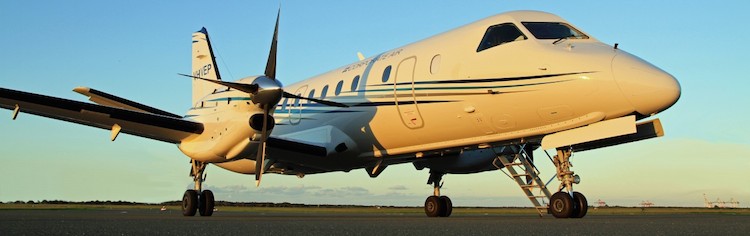An image of a Fly Corporate Saab 340B (Fly Corporate)