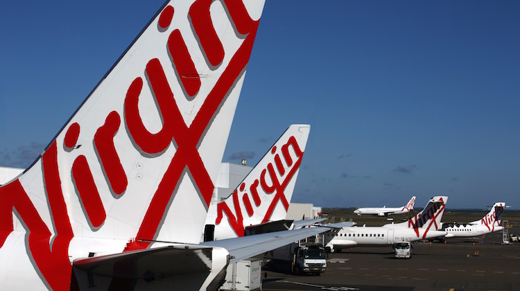 Virgin Australia aircraft at Sydney Airport. (Rob Finlayson)