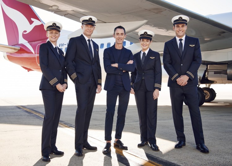 New Qantas uniforms. (Qantas/Duncan Killick)