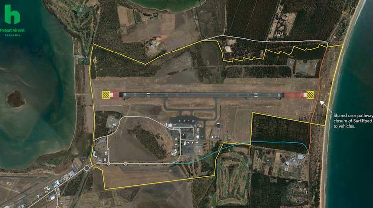 Hobart Airport runway extension. (Hobart Airport)