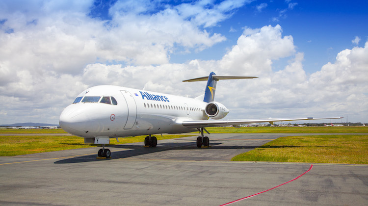 A file image of an Alliance Airlines Fokker 70. (Alliance)