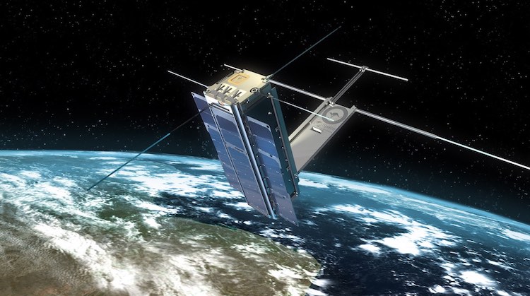 A supplied image of a cubesat miniature satellite. (UNSW Canberra)