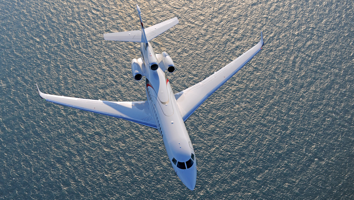Dassault’s Falcon 8X is the French manufacturer’s latest and greatest offering. (Dassault)