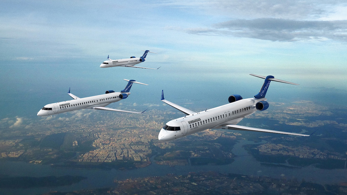 A look at the current Bombardier CRJ family of aircraft. (Bombardier)