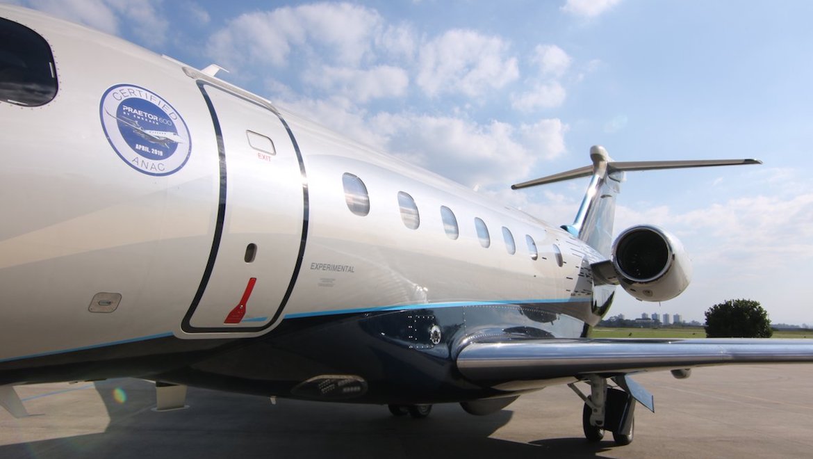 The Embraer Executive Jets Praetor 600 has received its type certificate. (Embraer/Twitter)