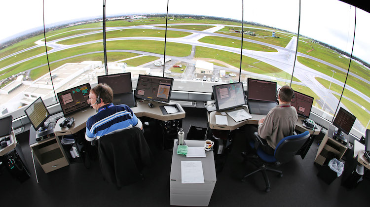 Adelaide's air traffic control tower features the new INTAS suite. (Airservices)