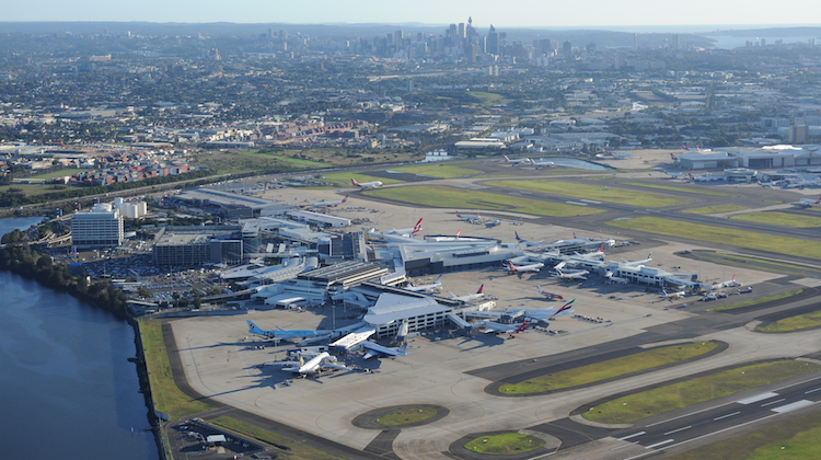 An aerial image of Sydney Airport. (Sydney Airport)