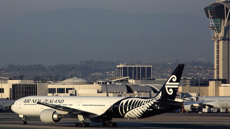 A file image of a Boeing 777-300ER in Air New Zealand colours at Los Angeles Airport. (Rob Finlayson)