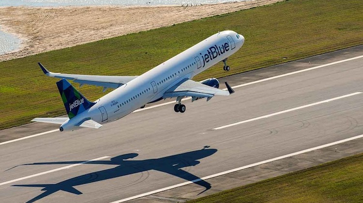 A file image of a Jetblue Airbus A321 taking off. (Airbus)
