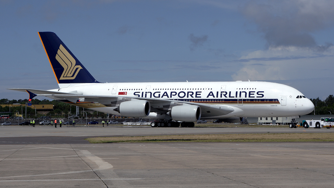 A Singapore Airlines Airbus A380. (Rob Finlayson)
