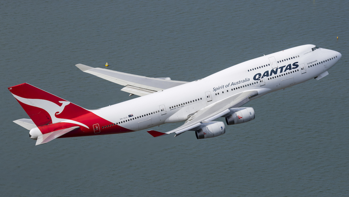 A 2016 file image of Qantas Boeing 747-400 VH-OJU. (Seth Jaworski)