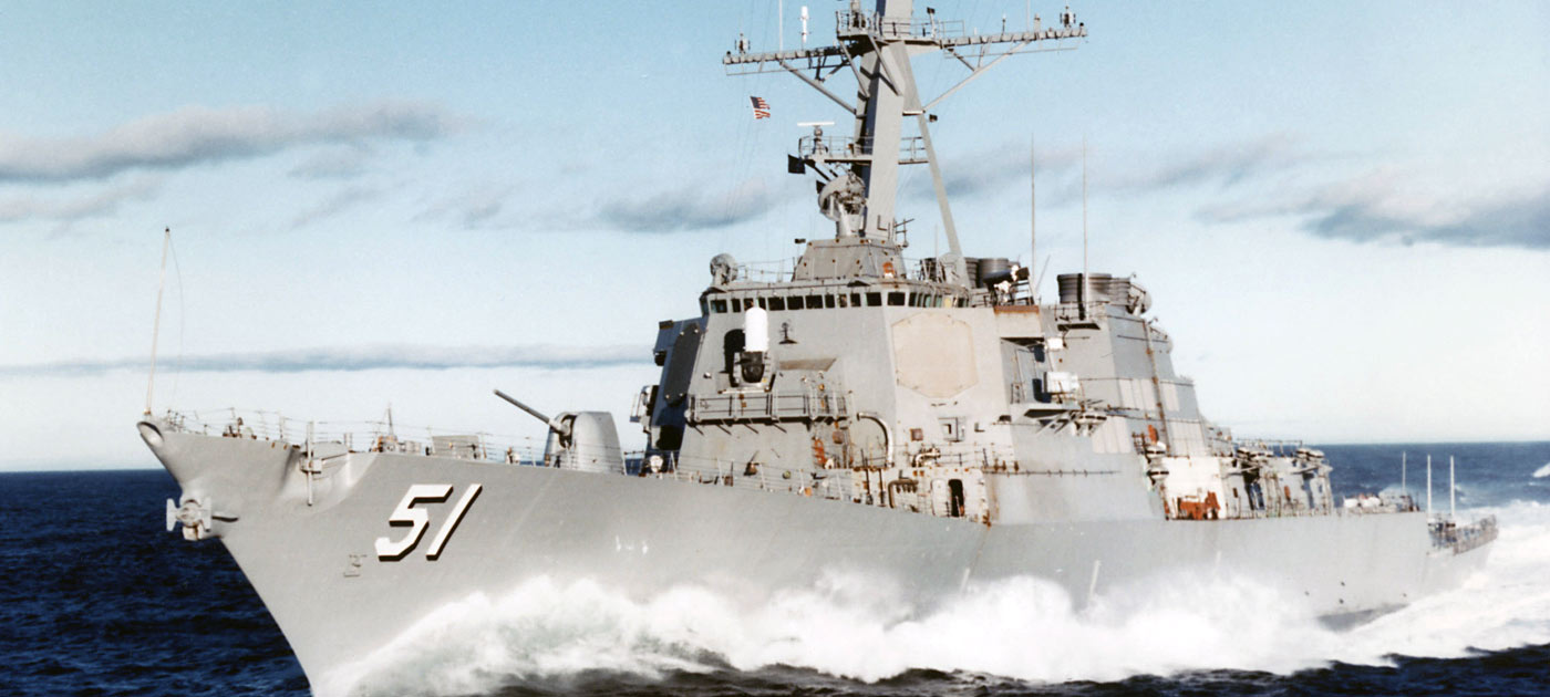 GE's LM2500 gas turbines power a range of ship types with navies around the world. (US Navy)