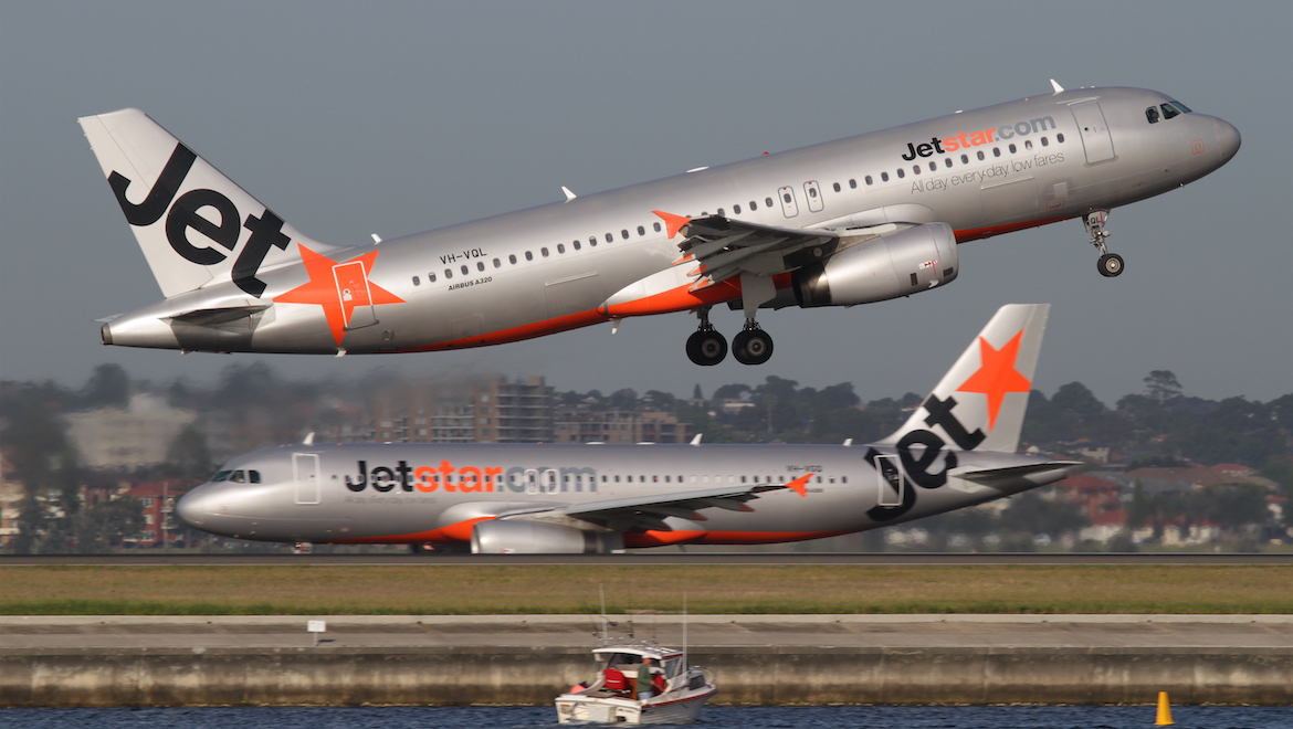 Jetstar aircraft at Sydney Airport (Seth Jaworski)