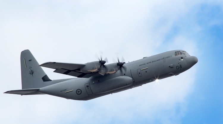 An artist's impression of a C130J-30 Super Hercules in Royal New Zealand Air Force livery. (New Zealand government)