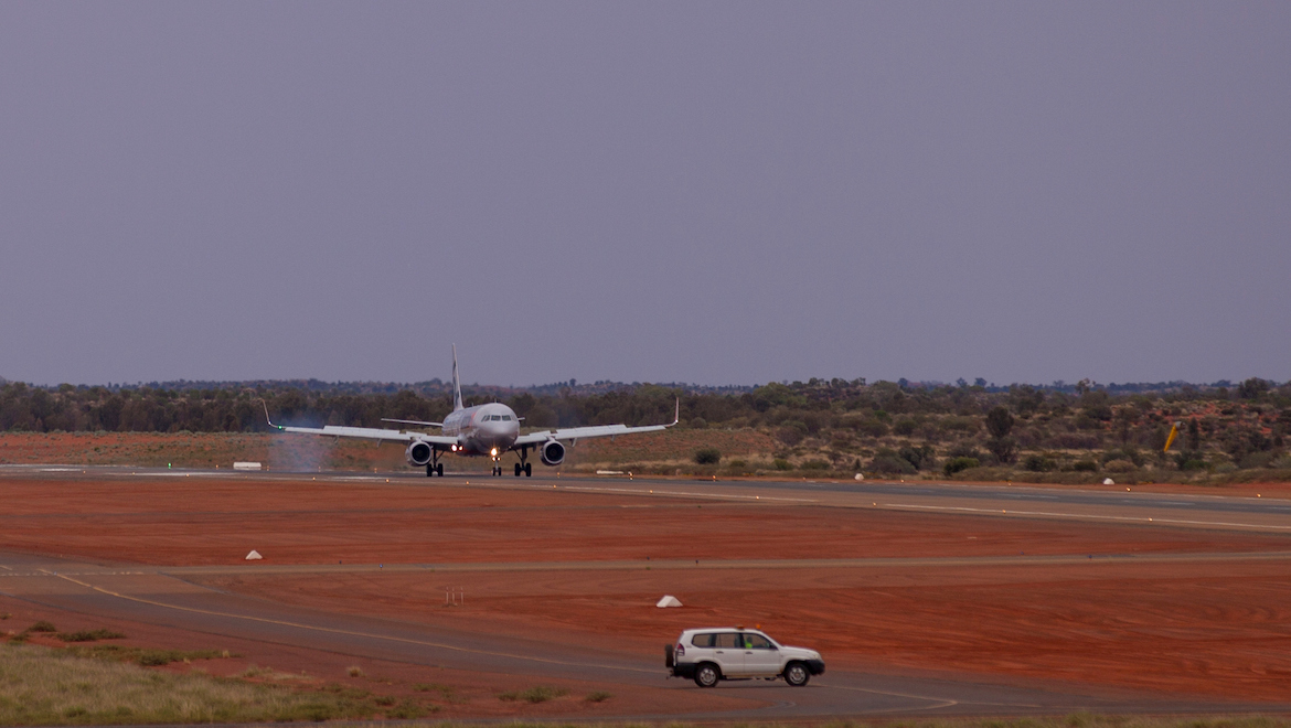 Jetstar started flying to Ayers Rock Airport in 2013. (Wikimedia Commons/Jetstar Airways)