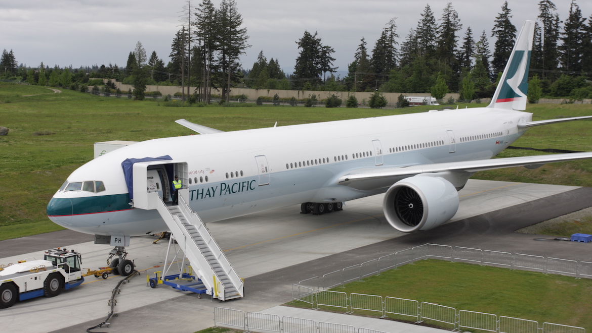 From The Archives Delivery Of A Cathay Pacific Boeing 777 300er