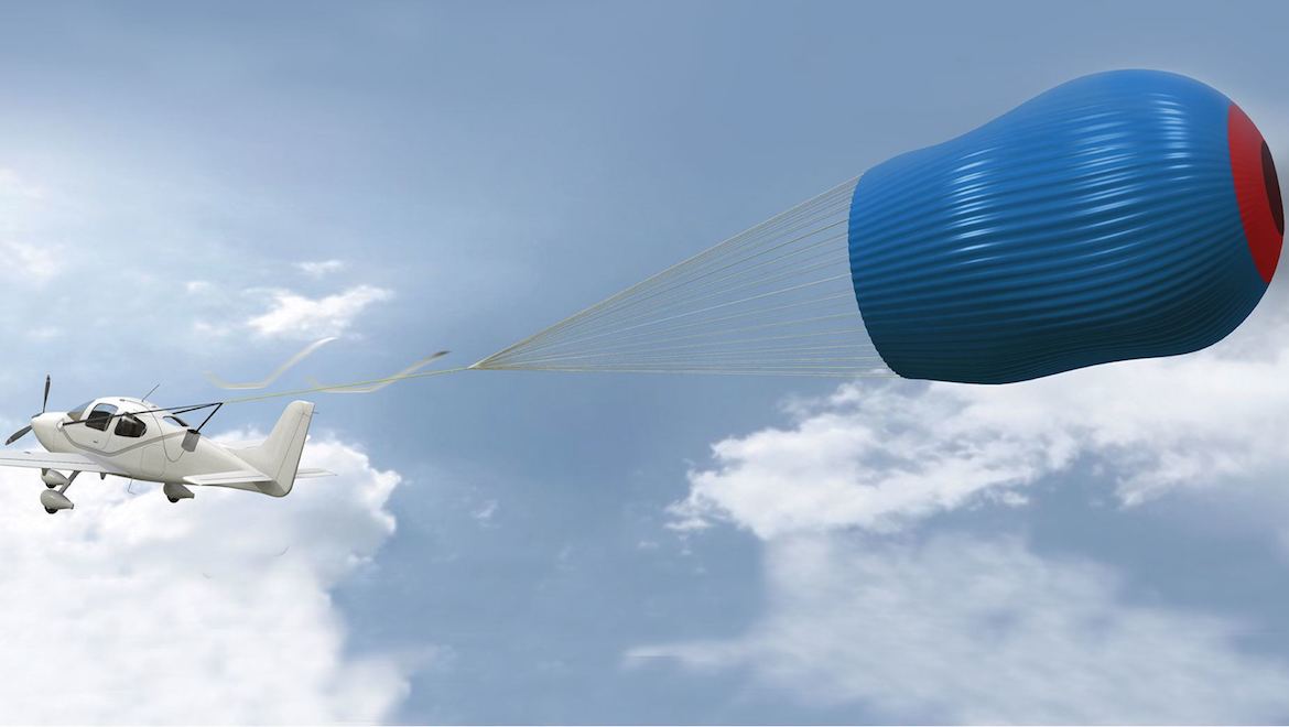 You hope it never happens, but if it does . . . an artist’s impression of Cirrus parachute deployment. (Cirrus)