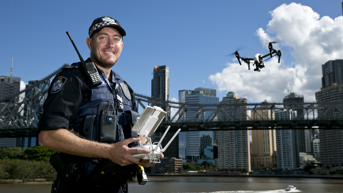 Sergeant Rob Whittle is chief pilot at Queensland Police's PolAir. (Queensland Police)