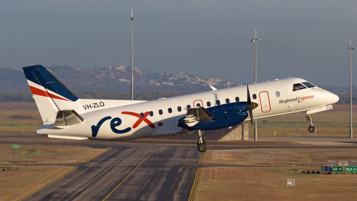 A file image of a Regional Express Saab 340B. (Dave Parer)