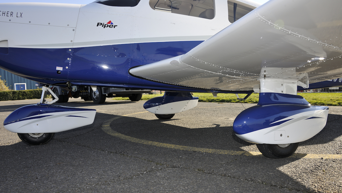 Fully faired telescopic struts, and all three wheels the same size on this Piper PA-28. ((Keith Wilson/SFB Photographic)