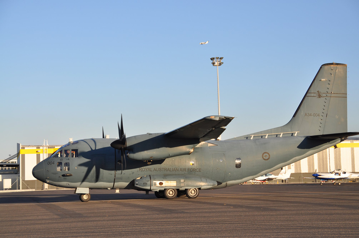 The Alenia C-27J Spartan. One of many RAAF aircraft on show during the Expo. (Aviation Australia Expo)