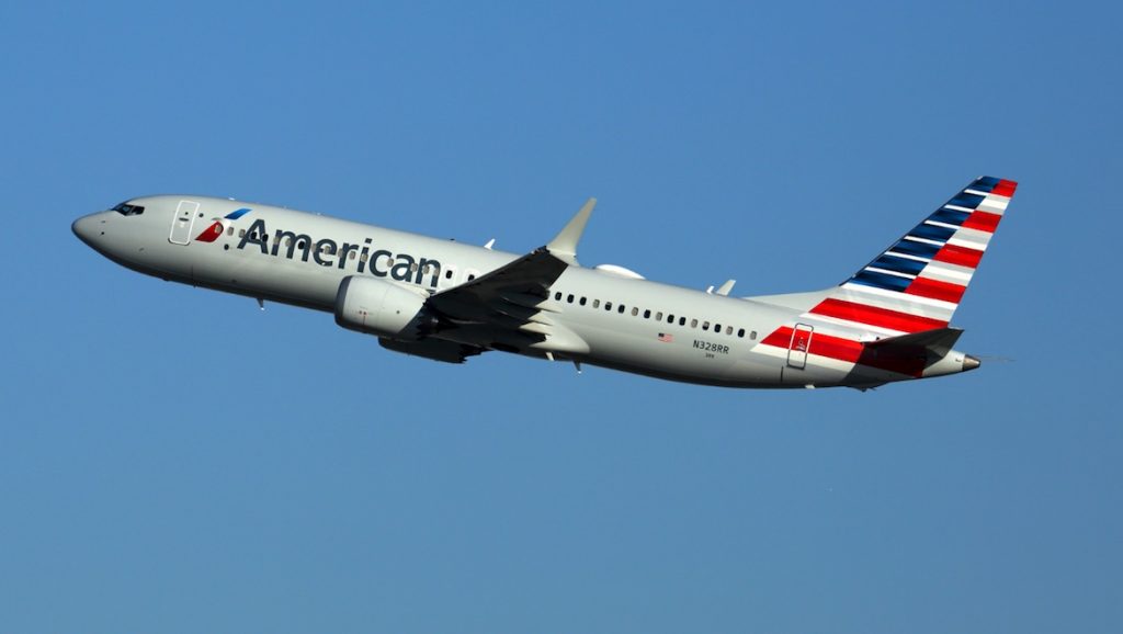A file image of a American Airlines Boeing 737 MAX 8. (Rob Finlayson)