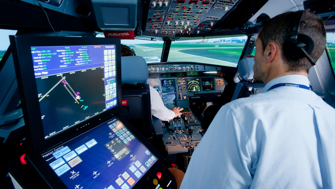 The height of sophistication - an Airbus full motion sim. (Airbus)
