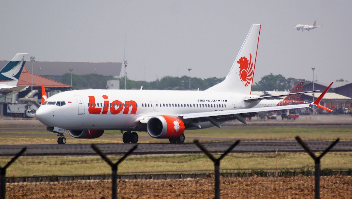 A file image of Lion Air Boeing 737 MAX 8 PK-LQP. (Wikimedia Commons/PK-REN)