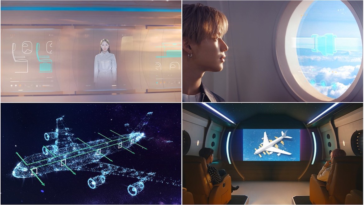 Scenes from the Korean Air safety video. (Korean Air)