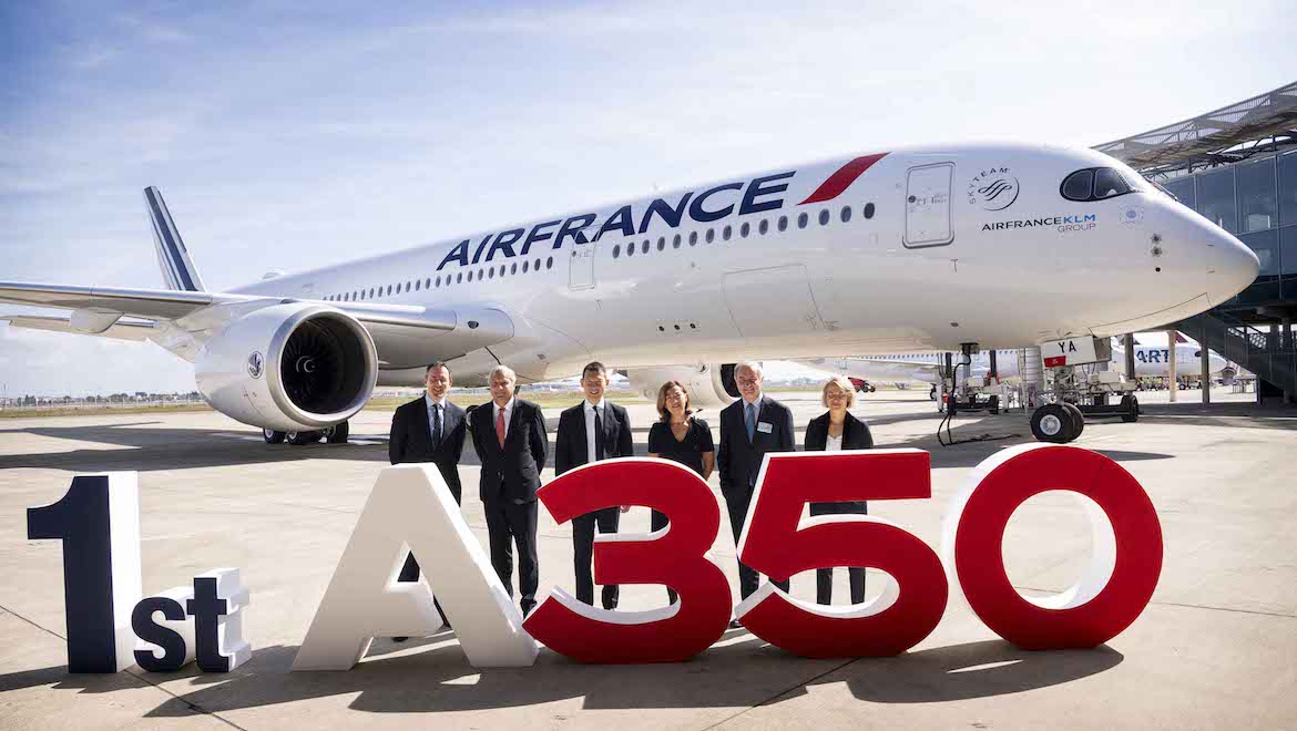 The airline's first A350-900 was delivered in September. (Airbus)