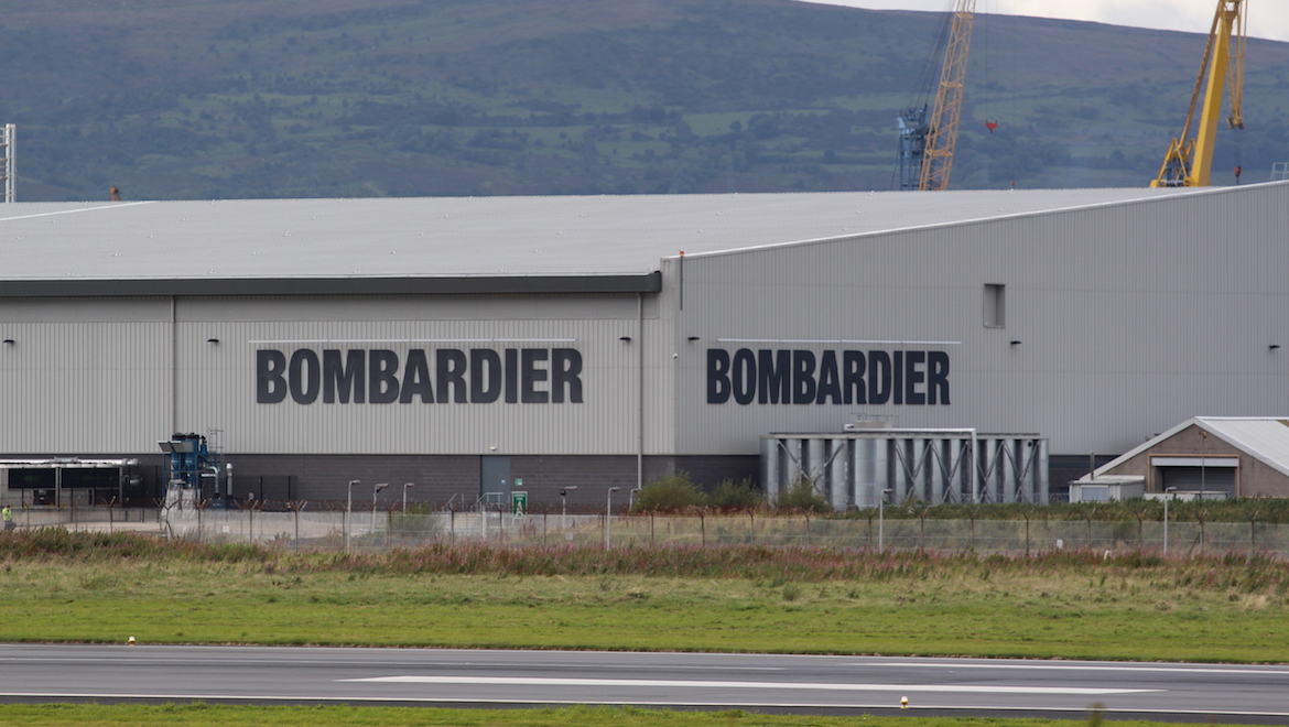 A 2012 image of the Bombardier facility at Belfast. (Wikimedia Commons/Ardfern)